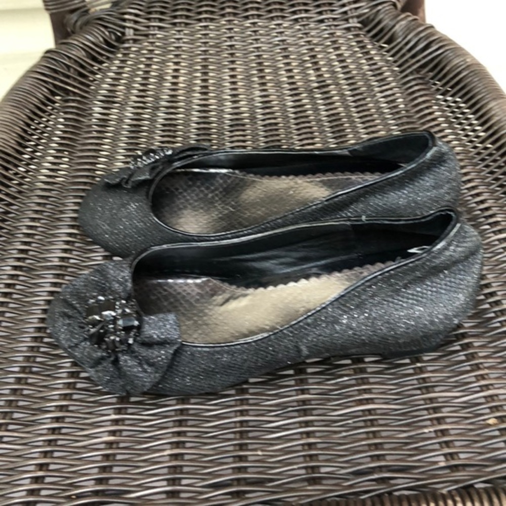 CB girls black sparkly girls slip on shoes  $5/25